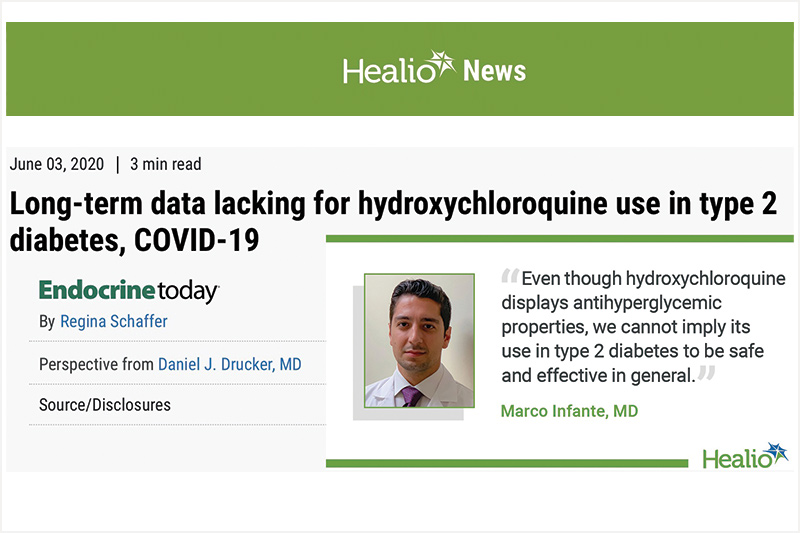 Long-term data lacking for hydroxychloroquine use in type 2 diabetes, COVID-19